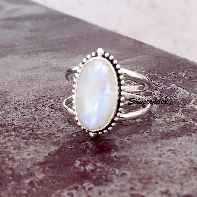 Vintage Maansteen Ring
