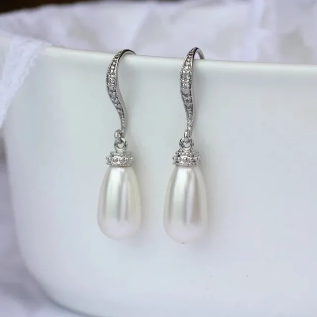 Vintage Parel Dangle Oorbellen