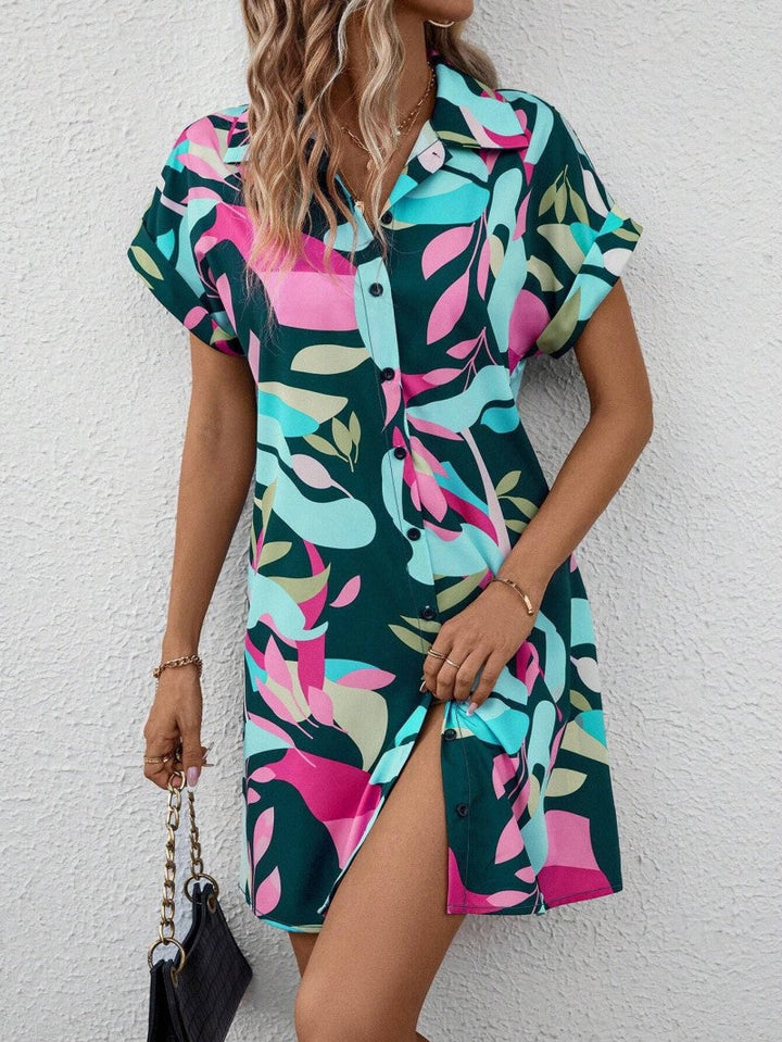 KENDAL™ | PRINTED CARDIGAN DRESS