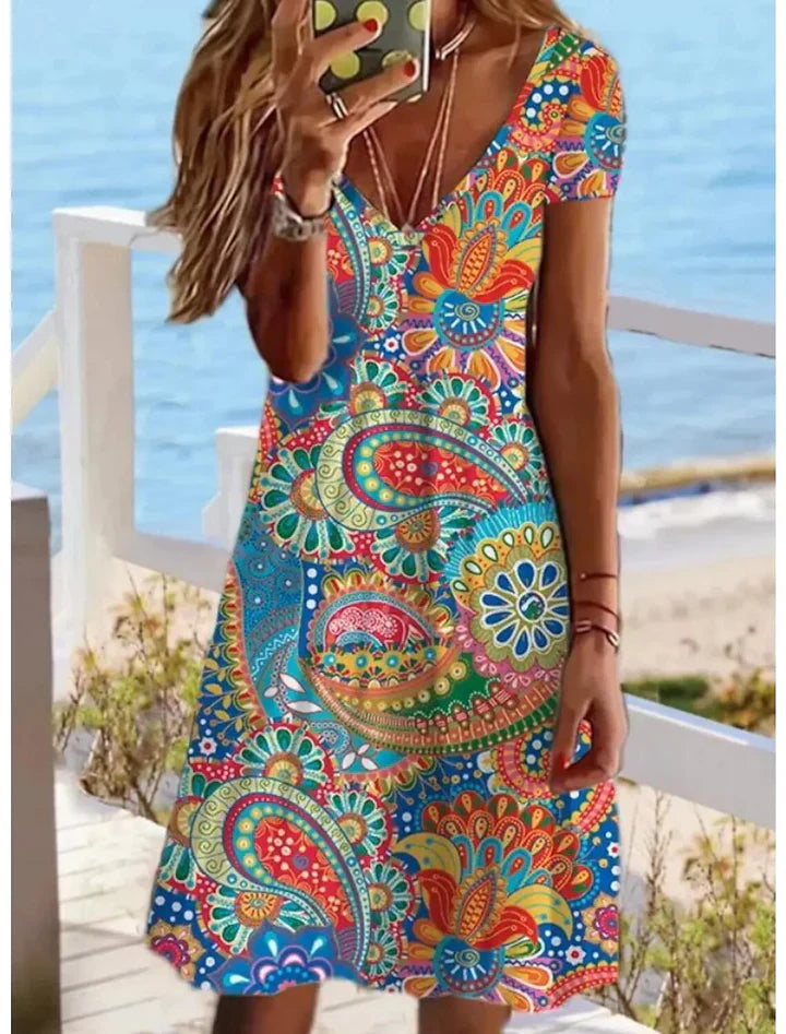 Jordyn | Colorful Comfy Dress