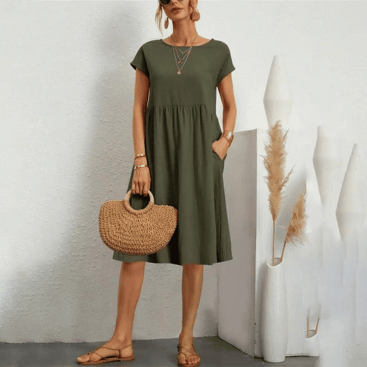 Nina® | Handcrafted tummy-covering Dress