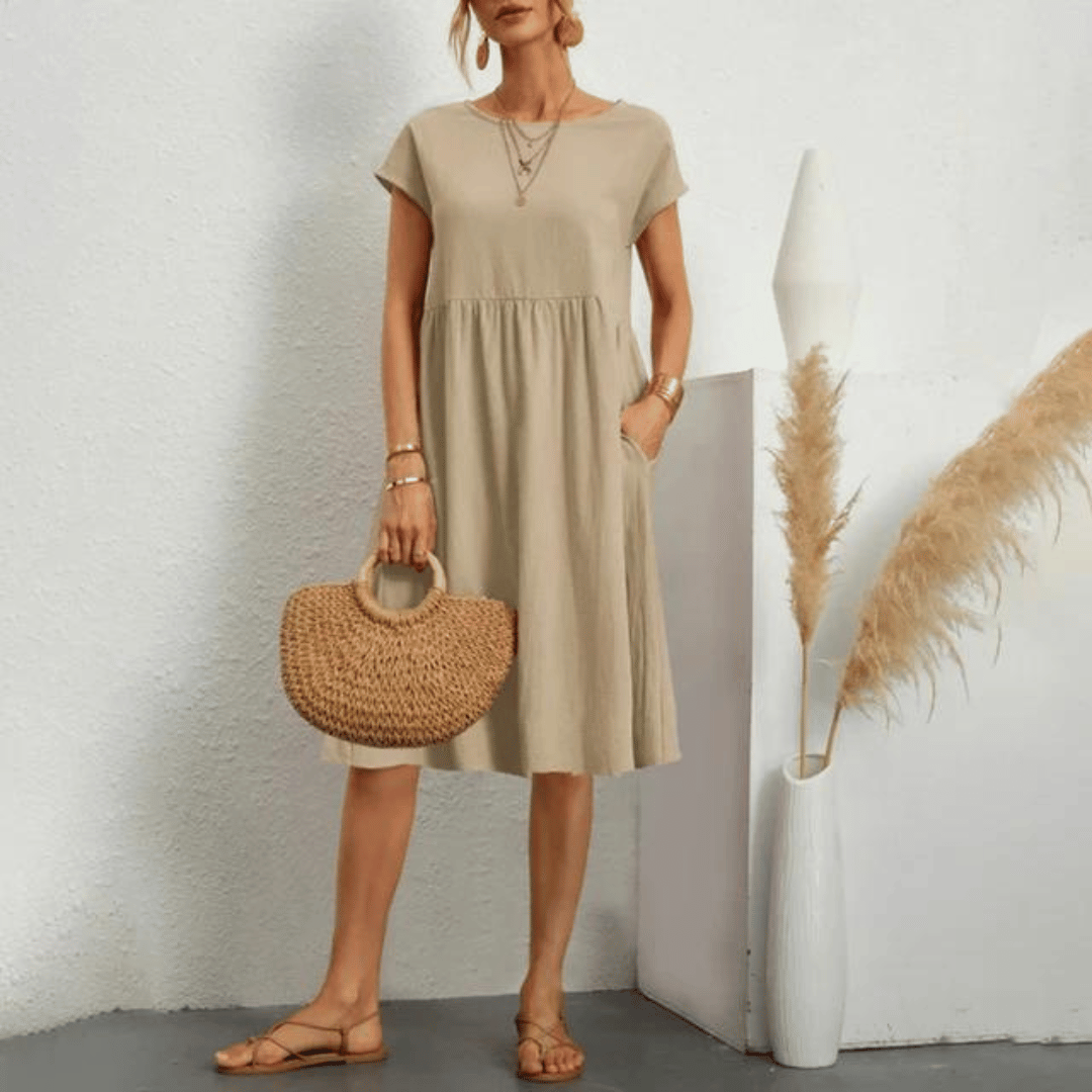 Nina® | Handcrafted tummy-covering Dress