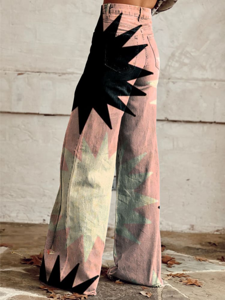 Bertha™ - Pink Explosion Wide Leg Pants