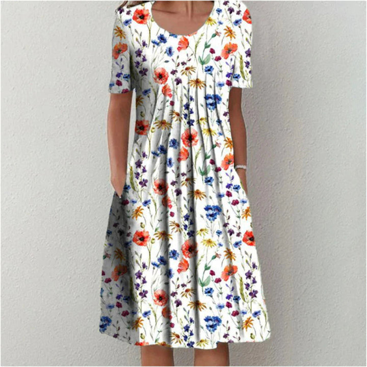 Adelina | Floral Midi Dress