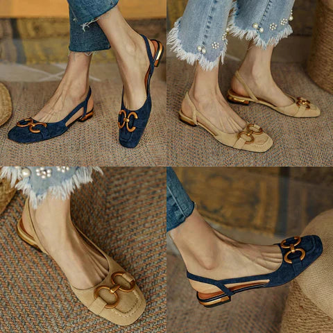 Kaitly | Orthopedic Leather Buckle Sandals