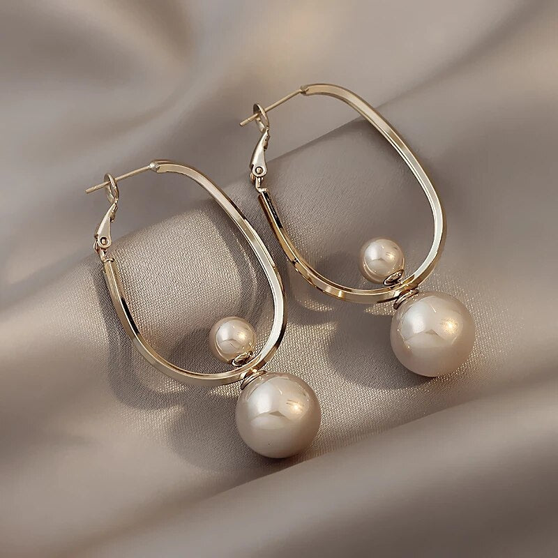 Vintage Charmante Parel Oorbellen