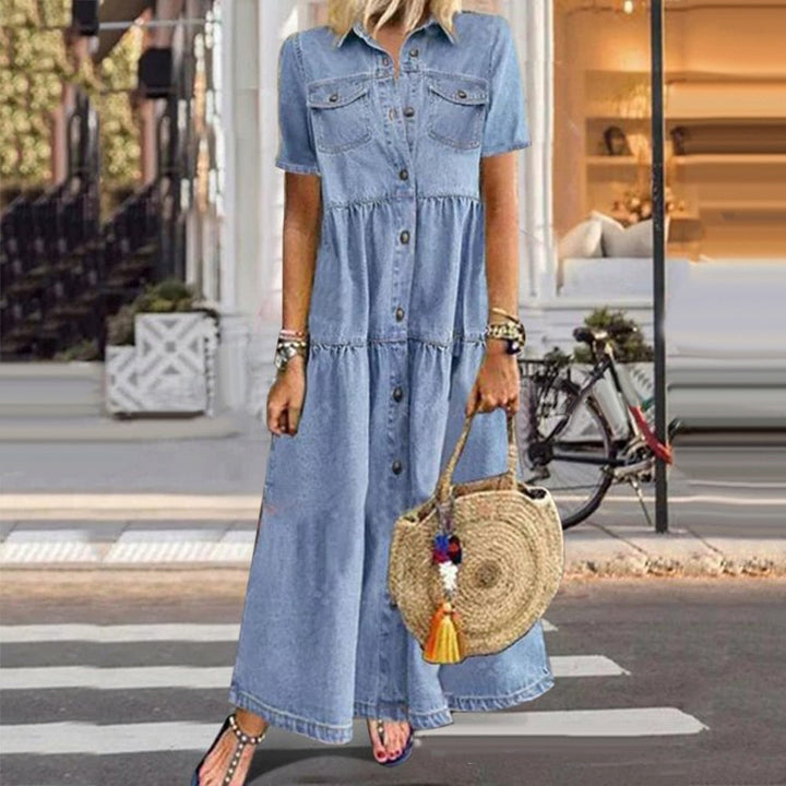 Aspen | Elegant Slimming Denim Dress