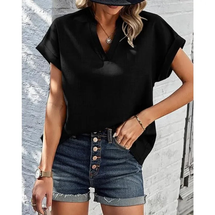 Joley™ - Casual V-neck Blouse