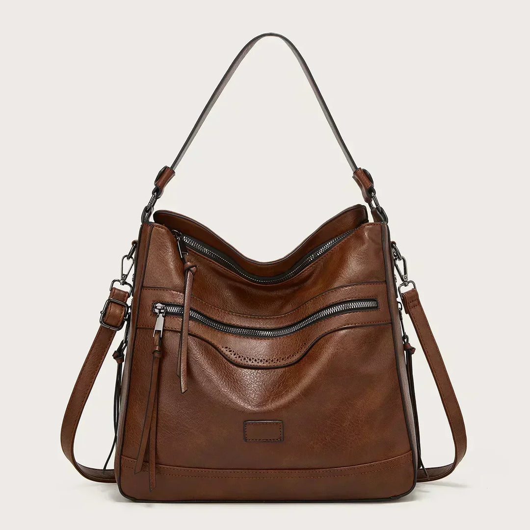 Muriel’s Vintage Charm | Leather Shoulder Bag