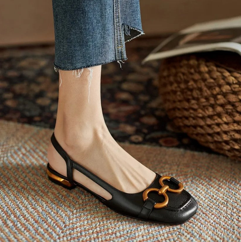 Kaitly | Orthopedic Leather Buckle Sandals