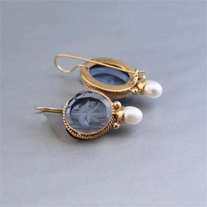Vintage Sophia klassieke parel oorbellen