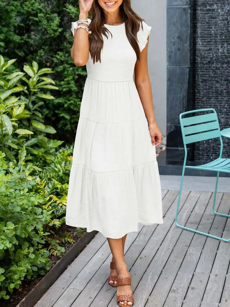 MEGHAN - Elegant Dress with Tummy Coverage